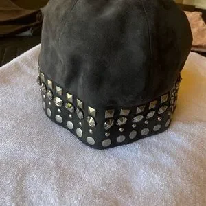 Miu Miu | Accessories | Miu Miu Suede Beanie Hat With Stones 